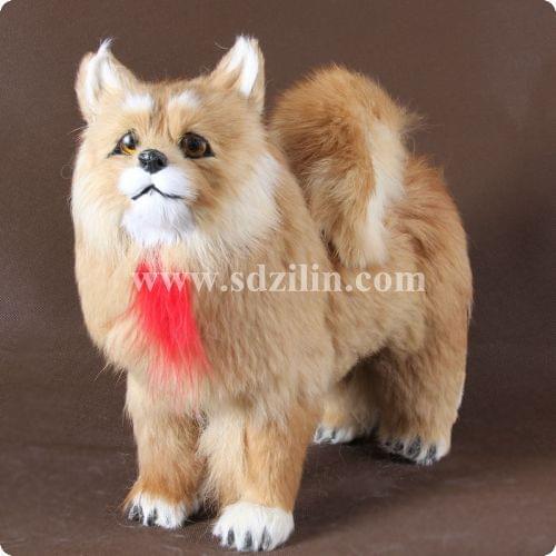 Simulation Pomeranian toy , dog toy, god home decoration , 28*12*24cm