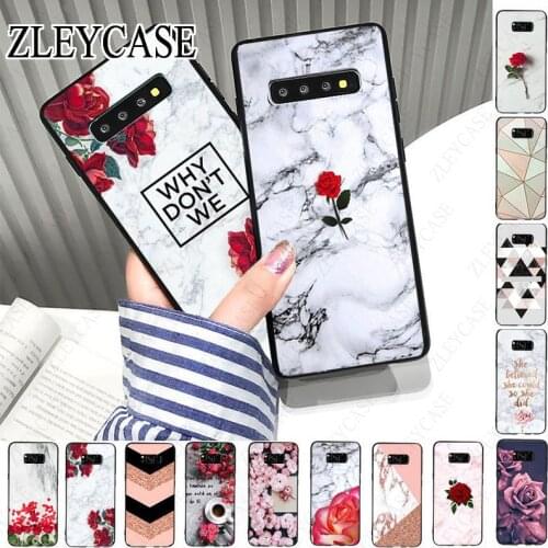 Red Rose Power Girl Marble Cute Phone Case For samsung galaxy s10plus s10e s10lite s9 s8plus s20plus s7 s6edge s20ultra case