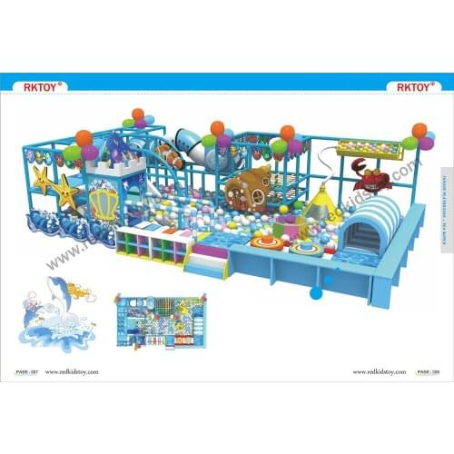 Exported to Latvia Premium Quality Sea World Themed Soft Playground Maze IP-SW04