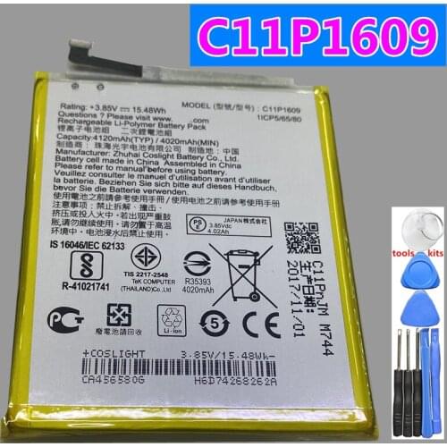 New High Quality C11p1609 4120mAh Battery For ASUS Zenfone 3 Max ZC553KL X00DDA Zenfone 4 Max 5.2" ZC520KL X00HD Battery