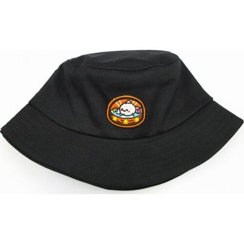 2021 Big Buns Embroidery Cotton Bucket Hat Fisherman Hat Outdoor Travel Hat Sun Cap Hats for Men and Women 24