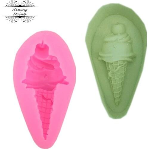 DIY cone ice cream shape silicone mold cake decoration mold fudge Chocolate Mold