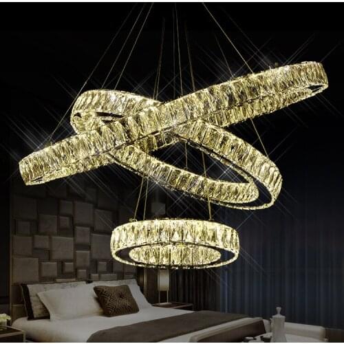 LED Pendant Lighting Transparent K9 Big Crystal pendant Lights 5-30w 110-240v Free shipping