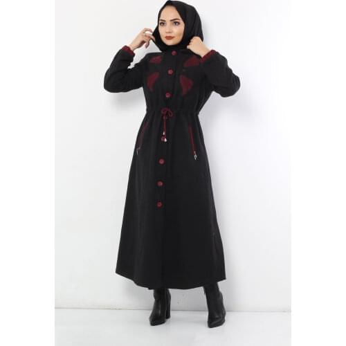Женские черные пальто Tesettür Dünyası China At AliExpress