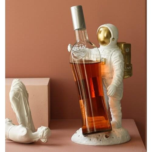 Nordic Luxury Style Astronaut Wine Rack Decoration Home Living Room Creative Spaceman Cabinet Decoration
