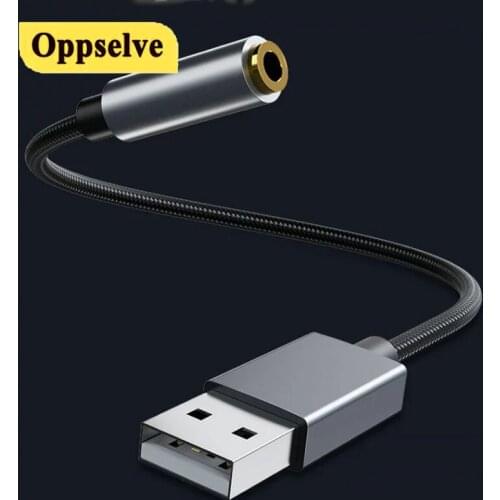 2 in 1 External Sound Card USB to 3.5mm Jack Audio Headsets Microphone Speaker Adapter For Computer Laptop USB HIFI Sound Card