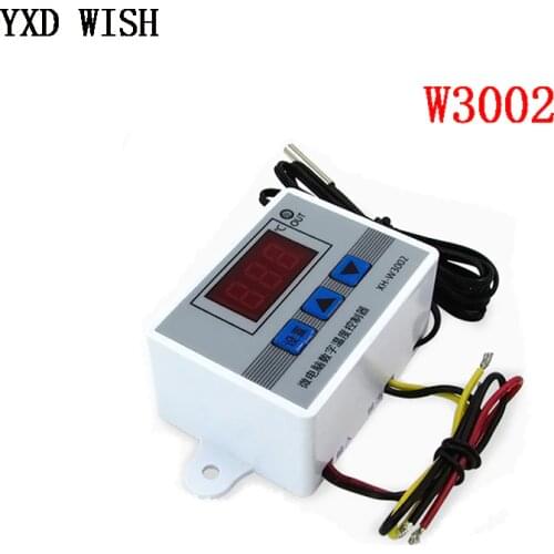 W3002 110V 220V 12V 24V Digital Temperature Controller Thermostat Aquarium Incubator Water Heater Temp Regulator XH-W3002