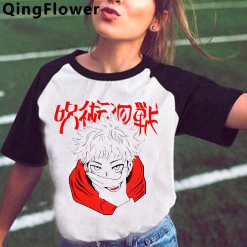 Jujutsu Kaisen Gojo Satoru Yuji Itadori t shirt t-shirt female ulzzang couple clothes aesthetic harajuku kawaii t-shirt