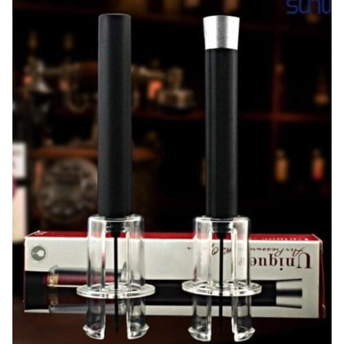 25pcs/lot Top Quality Red Wine Opener Air Pressure Stainless Steel Pin Type Bottle Pumps Corkscrew Cork Out Tool