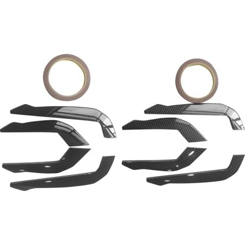 4PCS Front Lip Wind Air Knife Canards Splitter for Ford Focus ST-Lline 2019-2021 Side Bumper Trim Spoiler