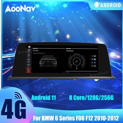2 Din Car Radio For BMW 6 Series F06 F12 2010-2012 Android 11 Touch Sceen GPS Navigation Autoradio Multimedia Player