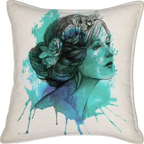 Decorative Pillows, 45X45cm Washable Cover, Double Sides Digital Print Pattern, Decoration, Happy Homes, New Trends and Models