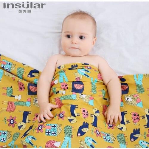Baby blanket cotton cartoon baby blanket stroller accessories sleeping bag 158*110cm newborn