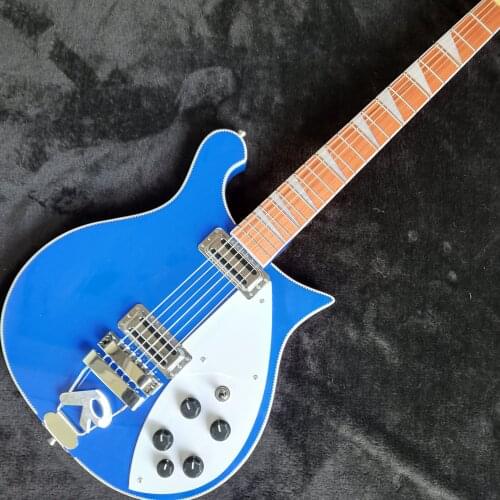 Electric guitar,Blue paint Rick 325 electric guitar,Backer 34 inches, free shipping
