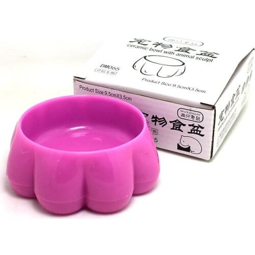 Hamster Bowl Rabbit Chinchilla Guinea Pig Food Bowl Flower Bowl Oversized Anti-turning Hamster Bowl