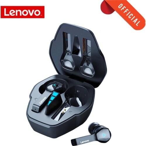 Lenovo TWS Gaming Headphone Low Latency Wireless Bluetooth 5.0 Sports Earphone IPX5 Waterproof HD Sound Subwoofer Headphones
