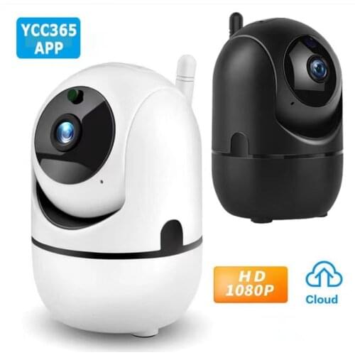 IP Camera Black Smart 1080P HD Cloud Home Security camera Auto Tracking Network Wireless CCTV video Surveillance WiFi Camera