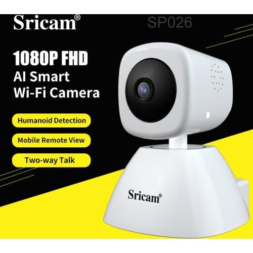 Sricam SP026 2.0MP Indoor IP Camera Smart AI Auto Motion Tracking Security CCTV WIFI Camera Wireless Two Way Audio Baby Monitor