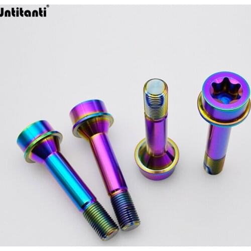Jntitanti Gr5 titanium wheel hub bolt M14*1.5*52mm with torx Ferrari car