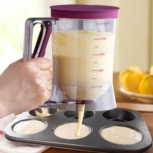 Cupcakes Pancakes Dispenser Cookie Cake Muffins Baking Waffles Dough Dispenser Cream Speratator Measuring Cup Doser for Hotcakes