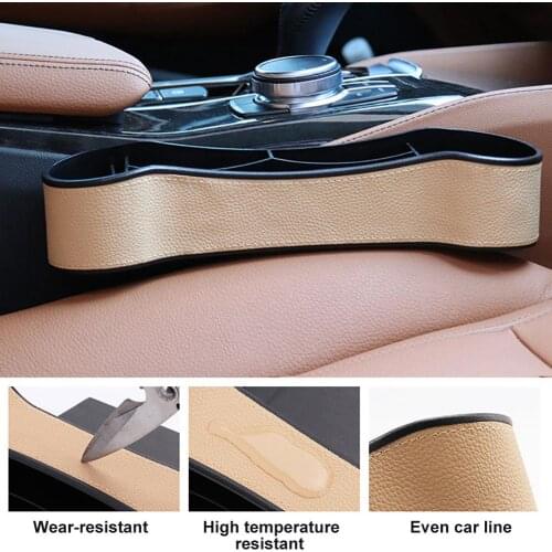 Car Seat Gap Slit Pocket Organizer Storage Box Phone Drink Bottle Cup Holder Car Accessories Interior