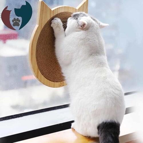 Cat styling Sisal Cat Scratcher Board Scratching Post Mat Wall Mounted Scratcher Pad with Suction cup Toy Cat Claws Care Toys