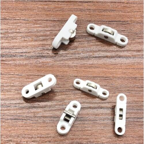 10pcs/lot Brass Screen Roller Sliding Door and Window Pulley Bearing Furniture Wardrobe Cabinet Pulley Hardware Accessories