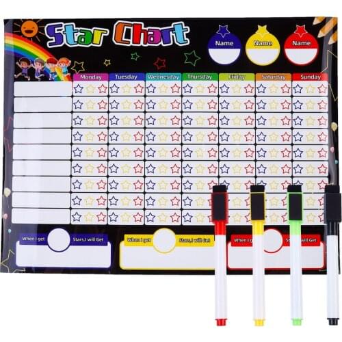 Magnetic Refrigerator Chalkboard Chore Responsibility Activity Reward Chart