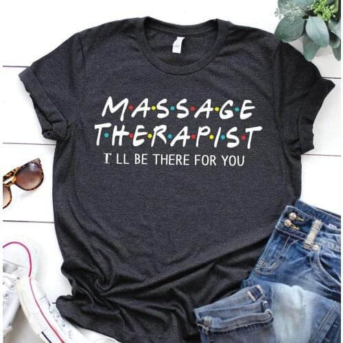 Massage Therapist Shirt 100% cotton crewneck short sleeve cute fashion top tees for women Ladies plus size Streetwear harajuku