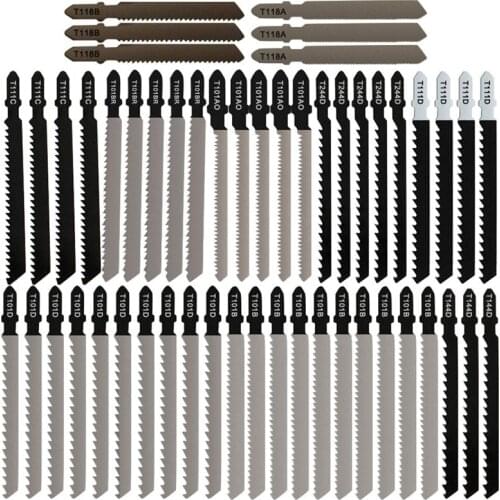 52-Piece T-Handle Puzzle Blade Set 10 Puzzle Combinations Suitable for Wood Plastic and Metal Cutting