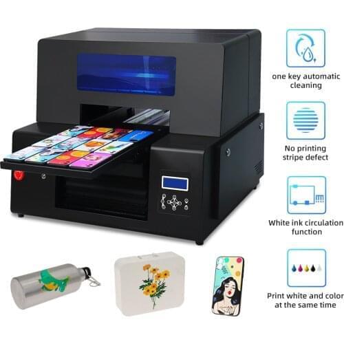 Upgrade A3+ UV Printer with XP600 Print Head UV Flatbed Printer for Phone Case Bottle CD Pen Glasses Acrylic Printing Machine