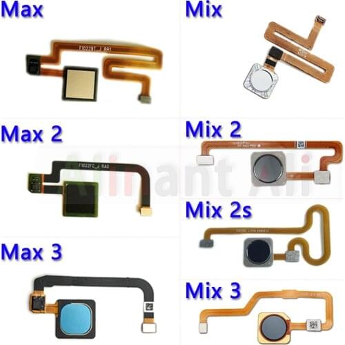 Original Home Button Back Touch ID Flex For Xiaomi Mi Max Mix 2 2s 3 Fingerprint Sensor Flex Cable