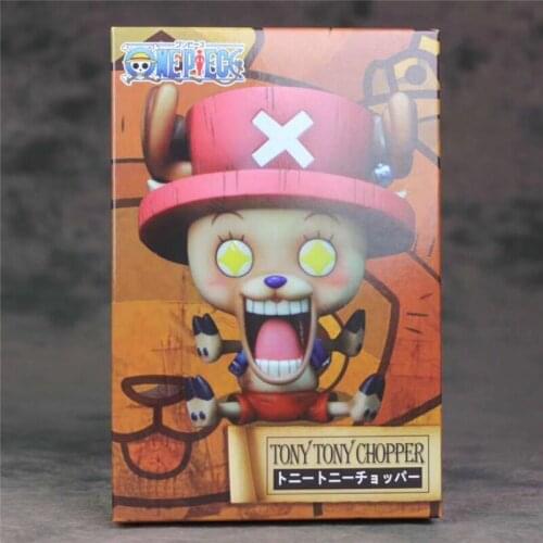 FigureCrazy Tony Chopper Q Sitting Star Eyes Childhood Ver. PVC Action Figures Luffy Ace Lovely Collectibles Model 10cm