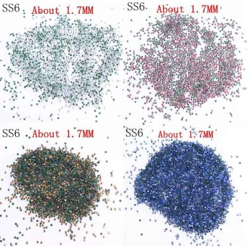 Prajna SS6AB 80000pcs 1.7mm Crystal Rhinestones For Crafts Hotfix Rhinestones Garment Accessories Nail Art Stone decoration D