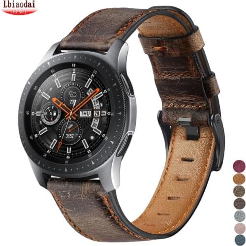 22mm watch strap For Huawei watch gt 2/2e strap samsung Galaxy watch 3 45/46mm leather correa Amazfit PACE GTR /Gear S3 frontier