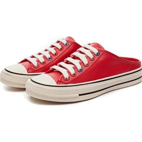 High Quality Full Genuine Leather Sandals Slippers 2020 Spring Summer Round Head Light Comfortable Flat Shoes Women Casual Shoes