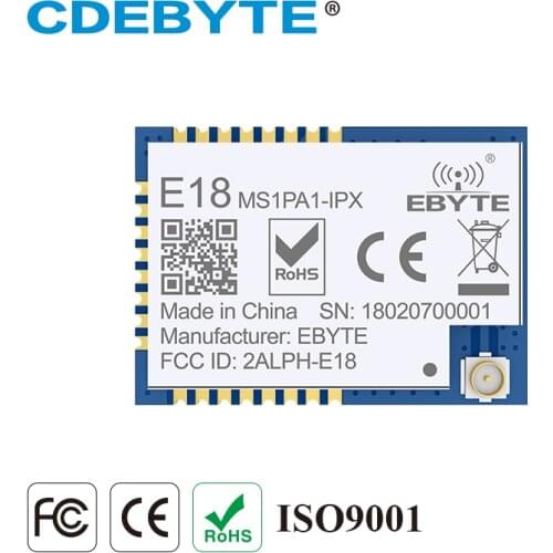 10PCS E18-MS1PA1-IPX Zigbee CC2530 2.4Ghz 100mW IPX Antenna Uhf Wireless Transceiver 2.4g Transmitter Receiver Module PA IoT DIY