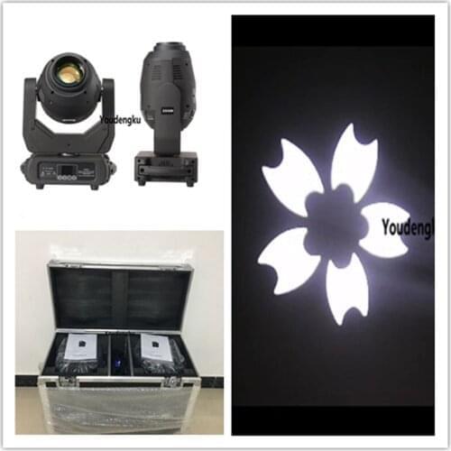 2 pcs with flightcase Rotating Spot Beam DMX512 Gobe 250W 8 Gobos LED Moving Head spot zoom Light 250W Led Moving Spot Light