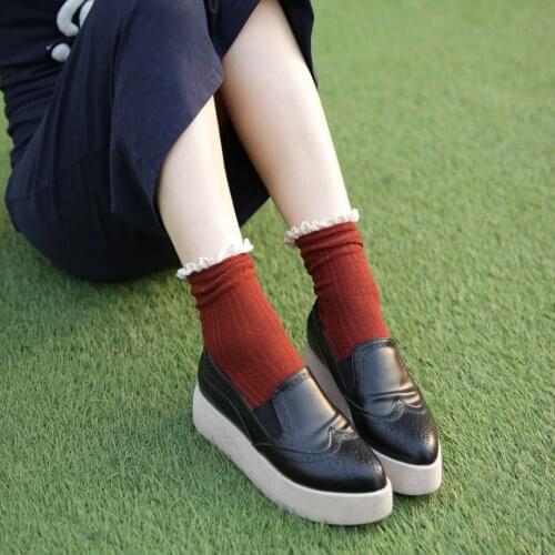 3 pair Lace Socks Princess Japanese Pile Heels Korean Socks Adult Lolita Summer Thin Lolita