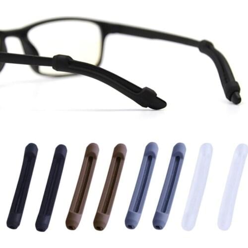 5Pairs Eyewear Transparent Anti Slip Silicone Ear Hook Temple Tip Holder Eye Glasses Accessories Soft