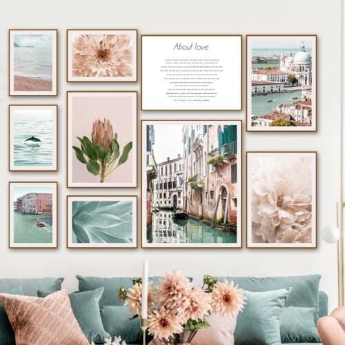 5D DIY Diamond Painting Venice Canal Tequila Flower Diamond Embroidery Beach Dolphin Cross Stitch Animal Mosaic Home Decoration