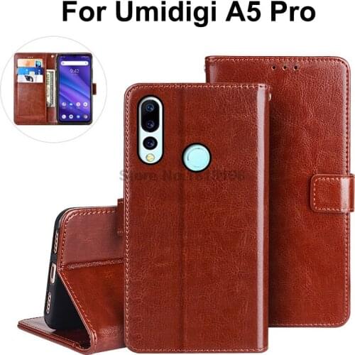 UMIDIGI A5 Pro Case Silicone Luxury PU Leather Wallet Caso Cover Protective Phone Bag Capa Funda Umi Umidigi A5 Pro Flip Case