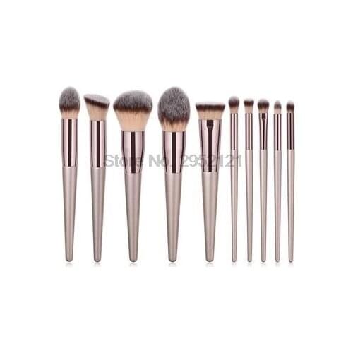 By dhl or ems 50sets Womens Fashion Brushes Wooden Foundation Cosmetic Eyebrow Eyeshadow Brush Makeup Brush Sets