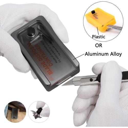 EHDIS Professional Trash Blade Disposer For Snap Off Knife Cutting Carbon Vinyl Film Wrap Waste Broken Blade Cutter Storage Case