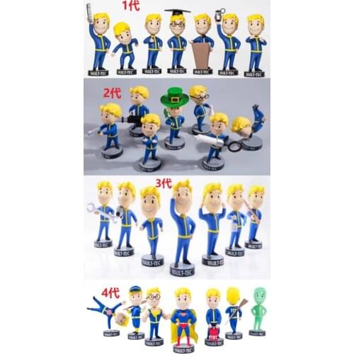 Fallout Bobblehead Cute Vault Boy Full Set Figure Toys