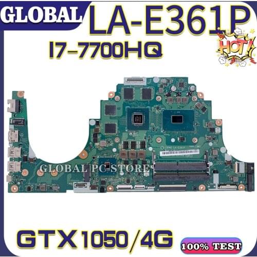 KEFU for ACER laptop motherboard ACER Aspire VX5-591 VX5-591G motherboard mainboard test OK LA-E361P CPU I7-7700HQ GTX1050 C5PM2