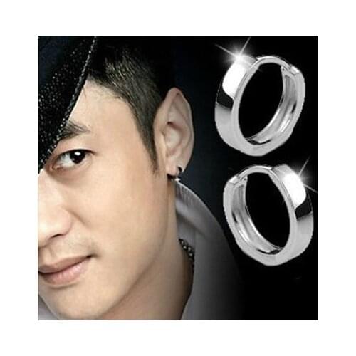 Newest Small Minimalist Hoop Earrings for Women Men Silver Color Earring Brincos Party Gift boucles d oreille Femme 2020