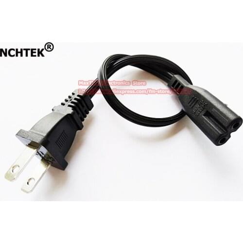 NCHTEK Travel Power Cord For Camera,Nema 1-15P 2pin US Male Plug To IEC 320 C7 Female Socket Extension Cable/Free shipping/3PCS