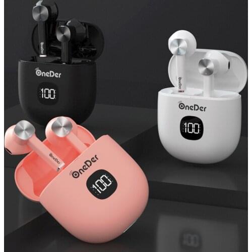 OneDer Led Display TWS Bluetooth Earphones Wireless Headphones Gaming Headset Earbuds For Android iOS Xiaomi Huawei vivo redmi