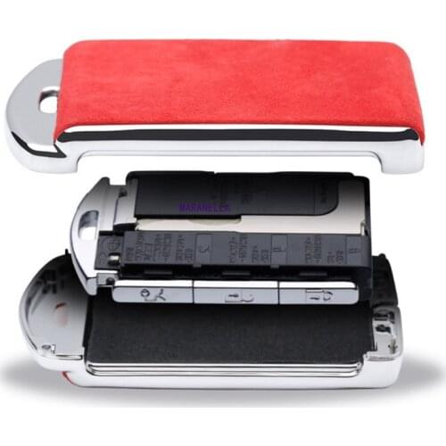 Key Fob Remote Cover Suede Leather Zinc alloy For Volvo XC40 XC60 S90 XC90 V90 2017 2018 T5 T6 2015 2016 T8 Smart Remote